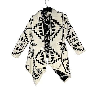 Southwestern Style Open Front Cardigan